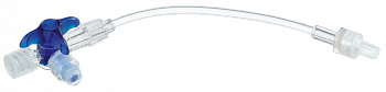 Кран 3-ходовой Дискофикс С с Сэйффлоу 360° синий линия 50 см купить в Нальчике