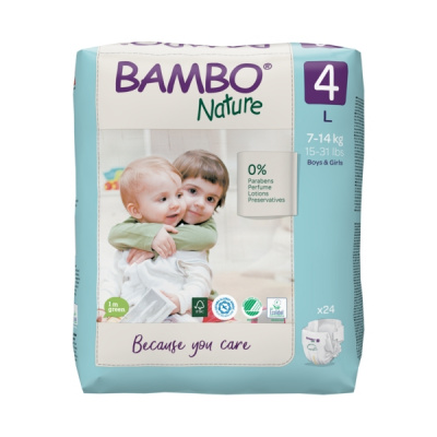 Эко-подгузники Bambo Nature 3 (4-8 кг), 52 шт купить оптом в Нальчике