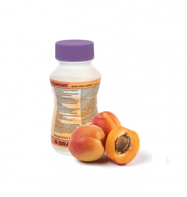 Нутрикомп Дринк Плюс Файбер с персиково-абрикосовым вкусом 200 мл. в пластиковой бутылке купить оптом в Нальчике